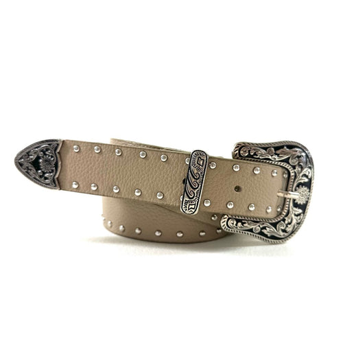 Beige Studded Belt