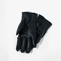 Black Leather Gloves