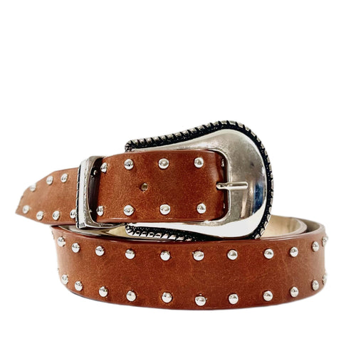 Brown Studded Belt