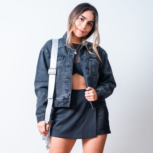 Denim Black Jacket