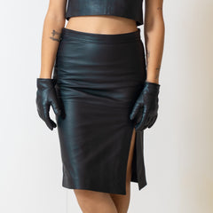 Real Leather Skirt