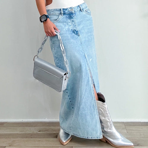 Maxi Denim Skirt