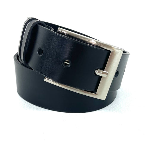 Men's Black Leather Belt