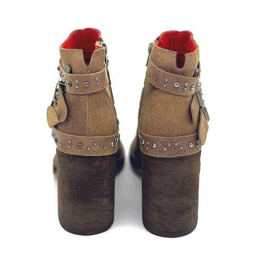 Noruega Brown Boots (7.5cm Heel)